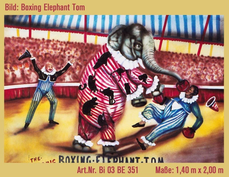 Zirkus Kulisse - Elefant