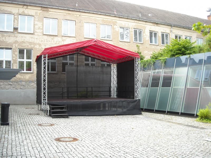Bühne 6x4 - 24m² für Stadtfest, Kundgebung, Präsentation, Roadshow, Events, Festivals u Konzert – 5