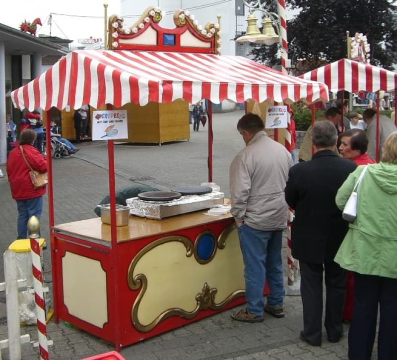 Marktstand nostalgisch / Buffetstand / Verkaufsstand / Infostand / Theke / Jahrmarkt / Marktbude – 2