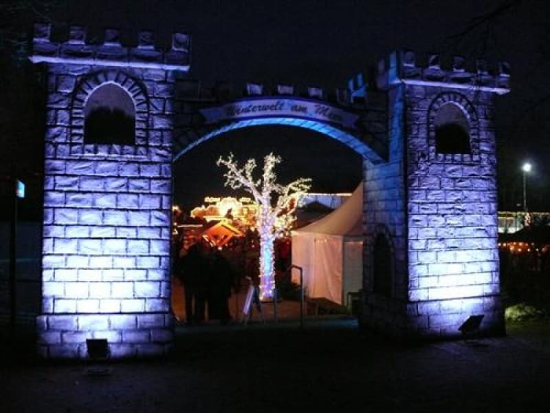 Lichterbaum weiß , Weihnachts Winter Dekoration , Weihnachtsmarkt – 3