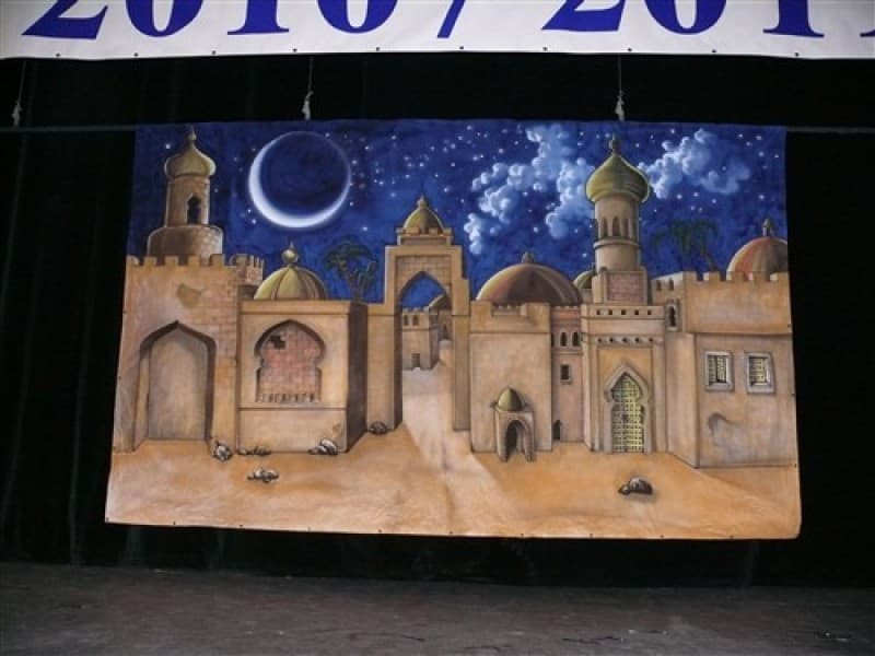 Kulisse 1001 Nacht , Bühnenbild Orient , Orient Dekorationen , Orientalische Dekorationen – 2