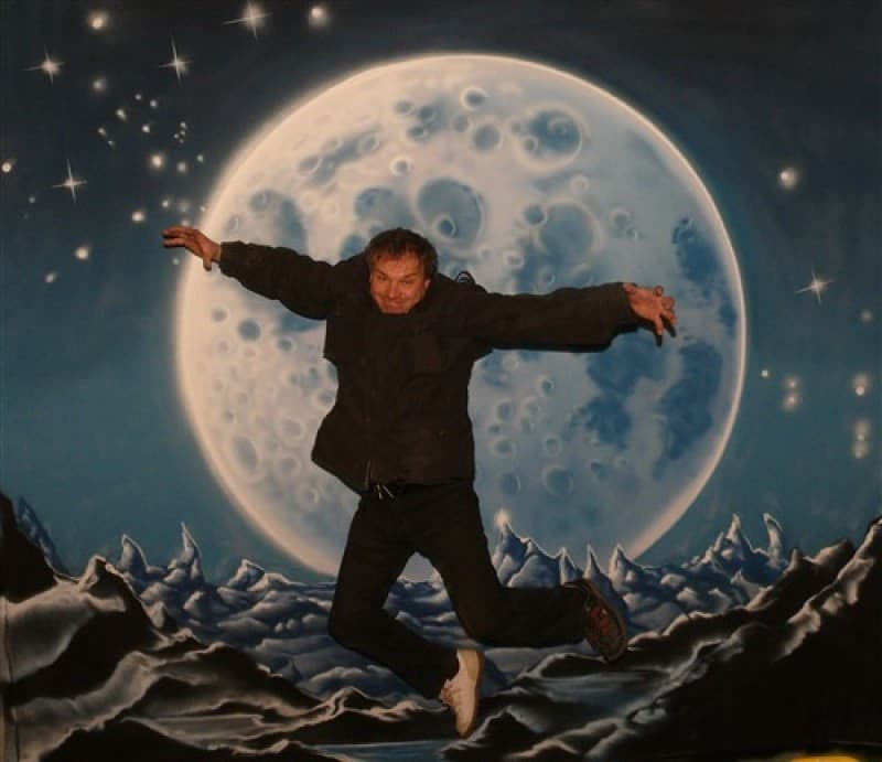 Bühnenbild Mond , Mond , Mondkulisse , Vollmond – 2