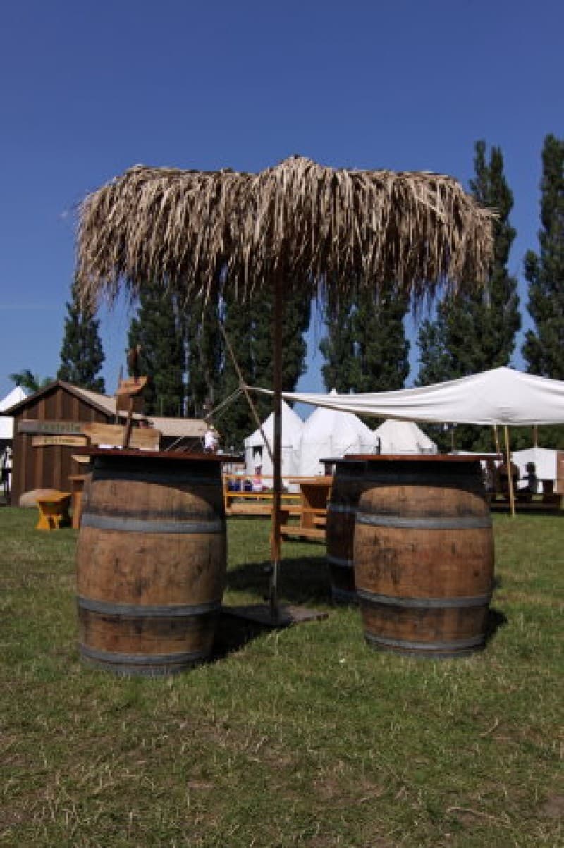 Strandschirm - Palmenschirm - Karibikschirm , Sonnenschim , Karibik Dekoration – 3