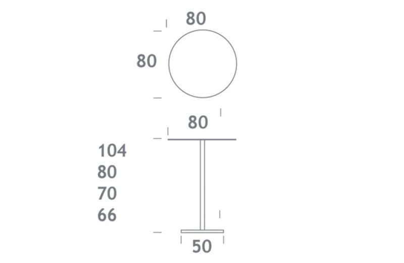 Stehtisch Glas ArtNr. 7359 – 2