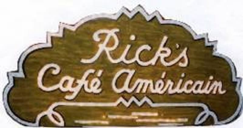 Casablanca - Rick's Cafe - der Film Display - Werbeschild
