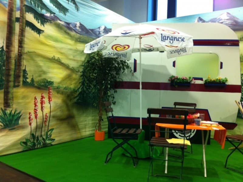 Campingwagen Kulisse - Campingplatz Szenerie – 2