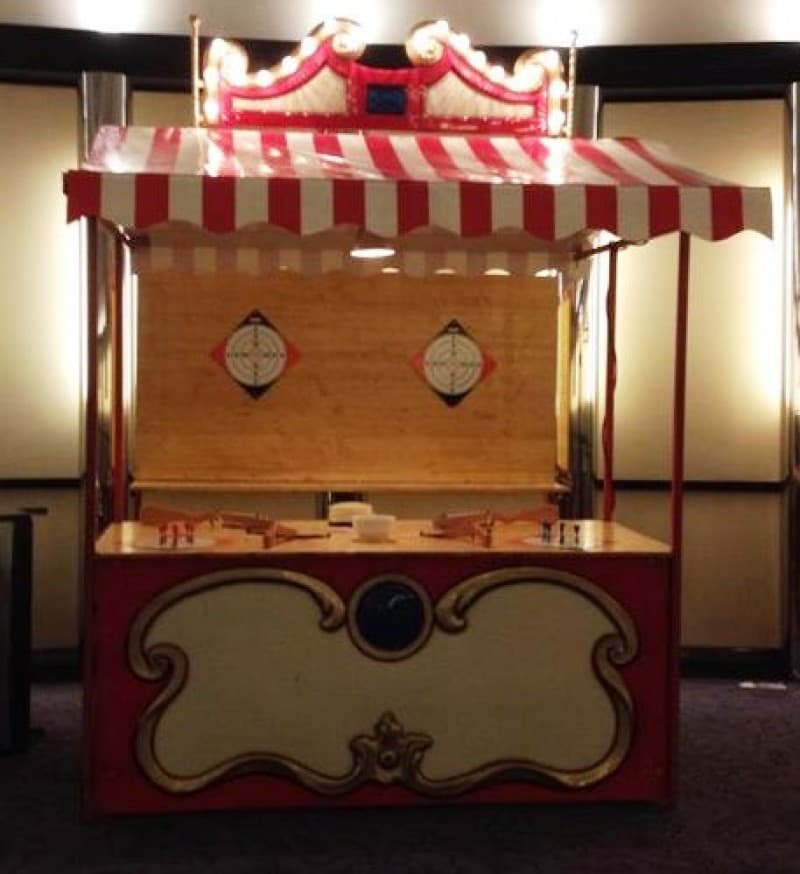 Marktstand nostalgisch mit Spiel / Entenangeln / Dosenwerfen / Ringewerfen / Pferderennen / Jahrmark – 5