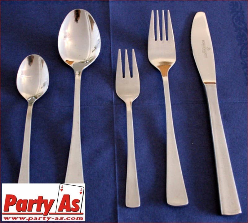 Geschirr, Besteck und Gläser / per E-Mail: info@party-as.com / per Tel:02161/4767751 – 3