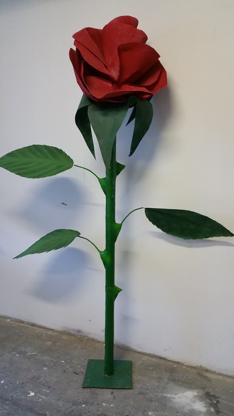 Rote Rosen 2,5m , Blumen Dekoration , Hochzeit – 2