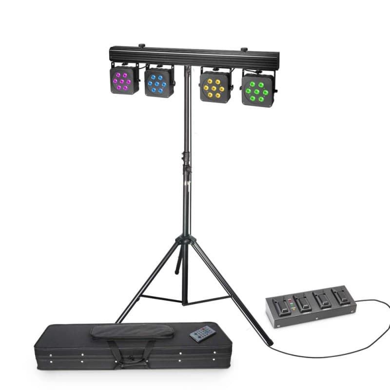 LED Bühnen - Lichtanlage 28x8W Quad LED ab 39,- (*) Euro
