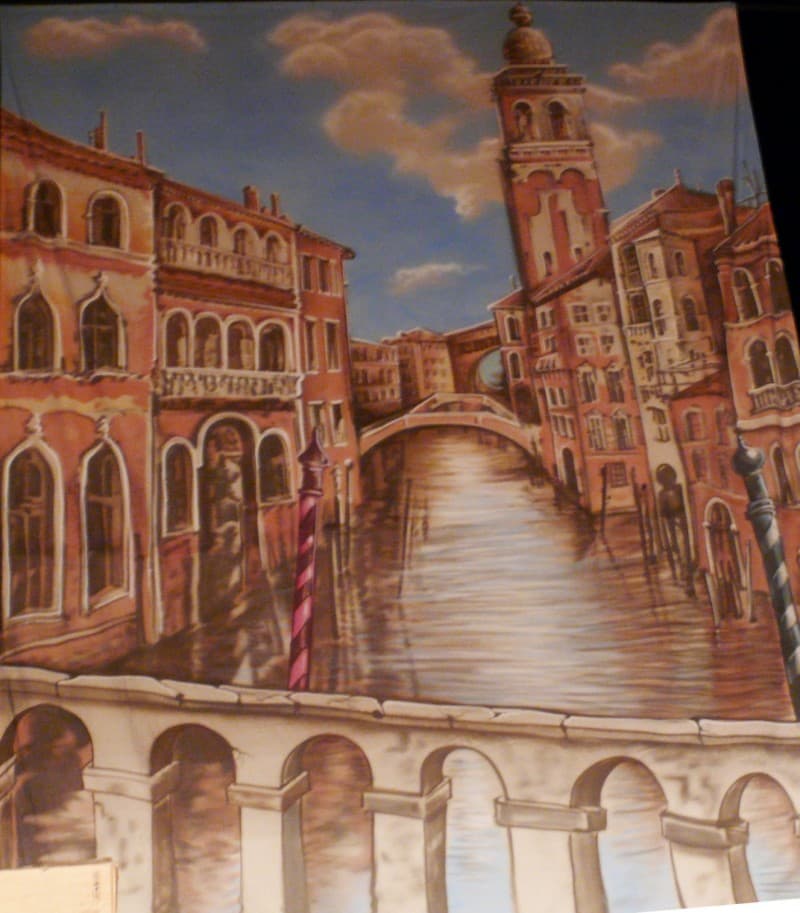 Bühnenbild Venedig Canale Grande , Themendekoration Venedig