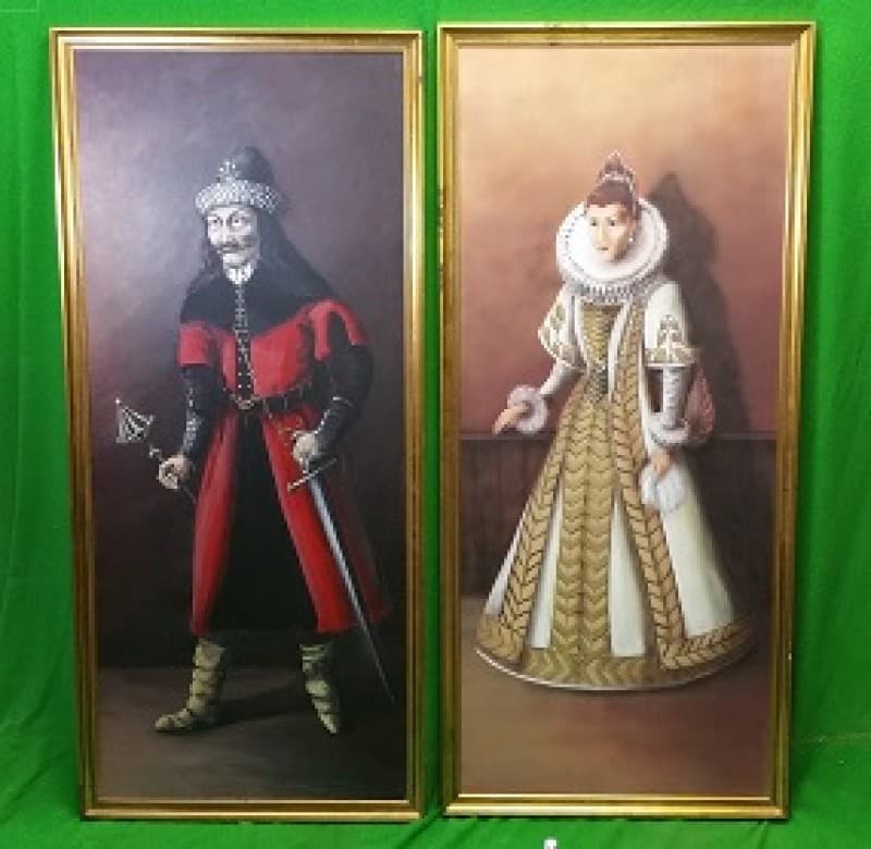 Gemälde Mittelalter, Bühnenbild, Mittelalterdekoration, Mittelalter – 2