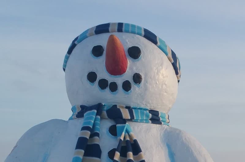 Schneemann mittel groß, Winterdekoration, Schneemann – 2