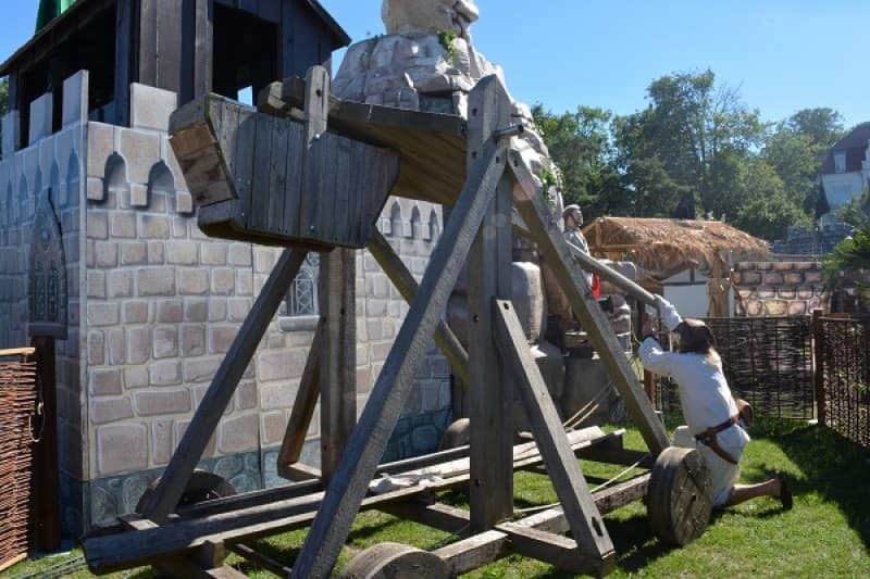 Katapult, Wurfmaschine, Steinschleuder, Mittelalter Dekoration, Blide – 2
