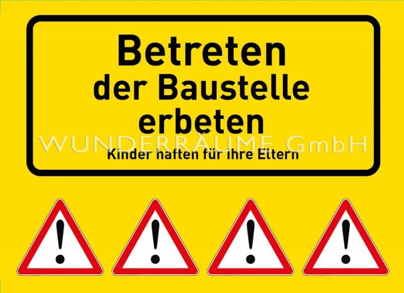 Leinwanddruck "Betreten erbeten"