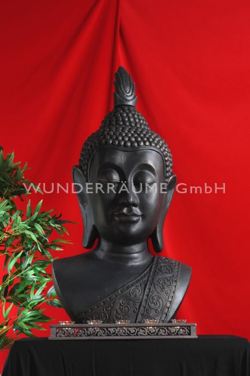 Buddha-Büste, schwarz – 2