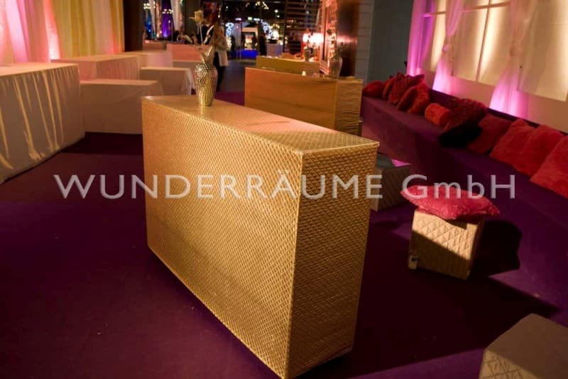 Stehtisch Glamour in silber und gold – 3