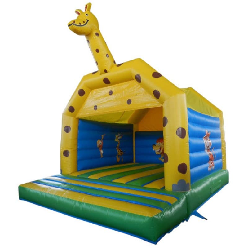 Hüpfburg Giraffe mieten – Safari-Action pur: Der Riese, den kein Kind übersieht!
