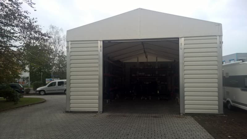 Lagerzelte in verschiedenen Größen mit Trapezblechverkleidung – 2