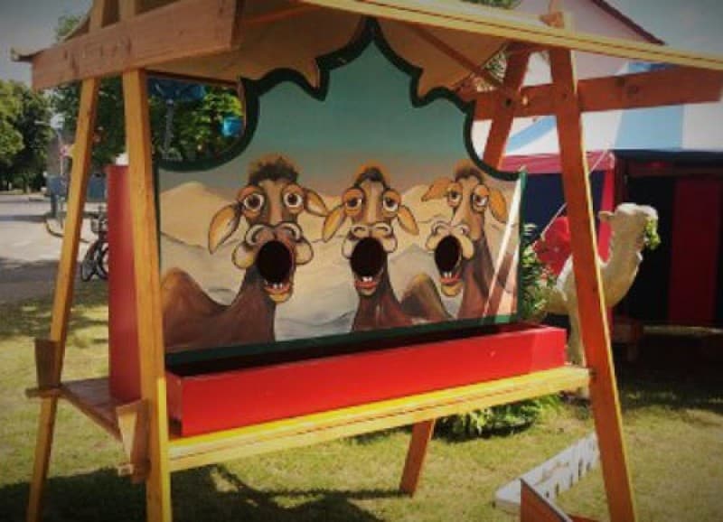 Wurfspiel Jahrmarkt Orient , Kamel Maulwerfen, Kinderspiele – 2
