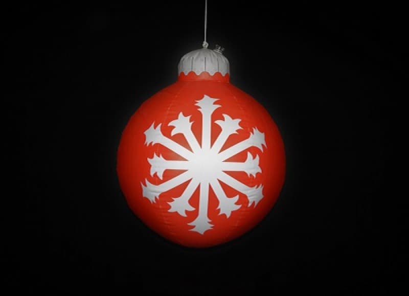 Weihnachtsbaumkugel XXL - Aufblasbar, Weihnachtsdekoration, Weihnachtsmarktdekoration