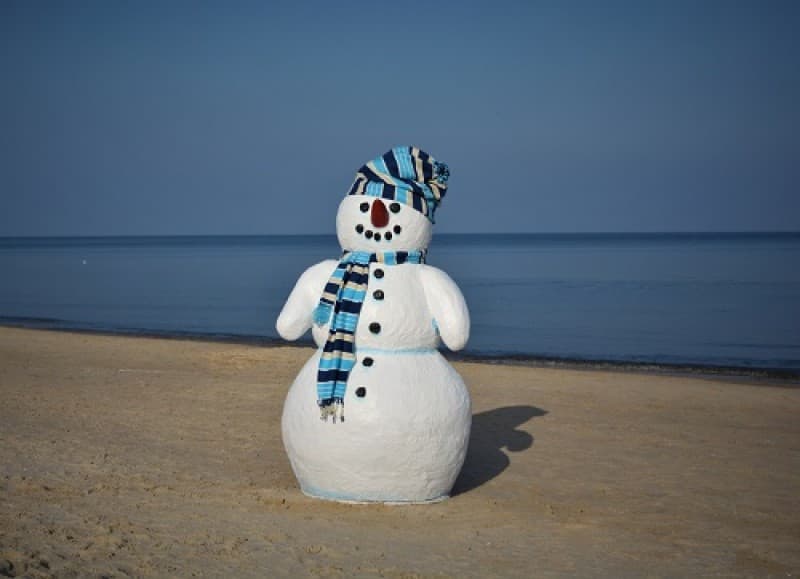 Schneemann mittel groß, Winterdekoration, Schneemann – 3