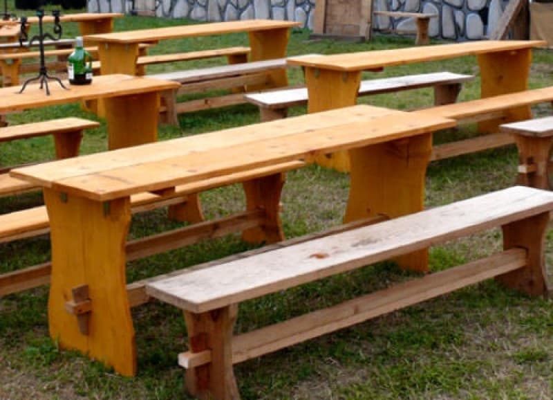 Mittelalter Bänke und Tische – 3