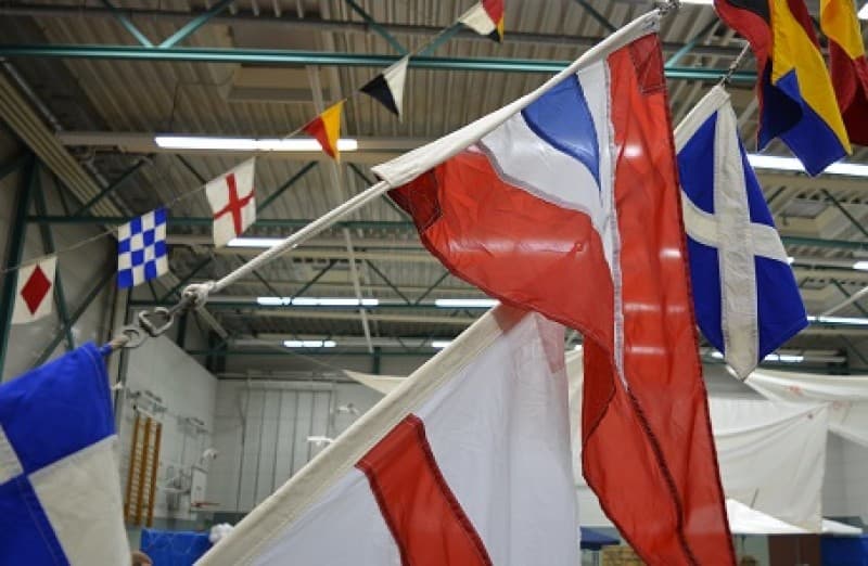 Schiffs Flaggen , Maritime Dekoration, Signalfahnen – 2