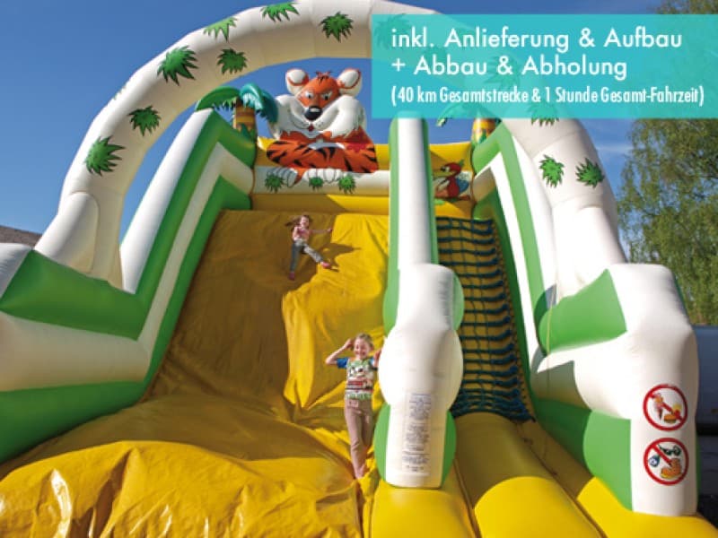Riesenrutsche - 8 x 12 m - 8 m hoch! (inkl. Anlieferung u. Aufbau + Abbau u. Abholung im Umkreis)