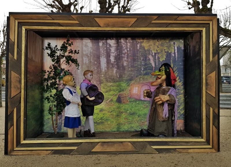 Märchen Diorama Hänsel und Gretel und die Hexe, Märchen Dekoration