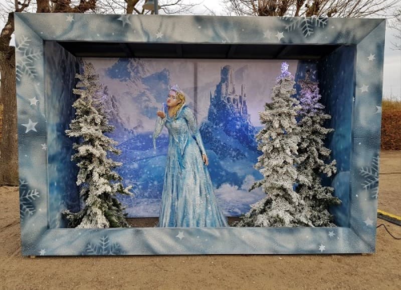 Märchen Diorama Eisprinzessin, Märchendekoration, Winter Dekoration – 2
