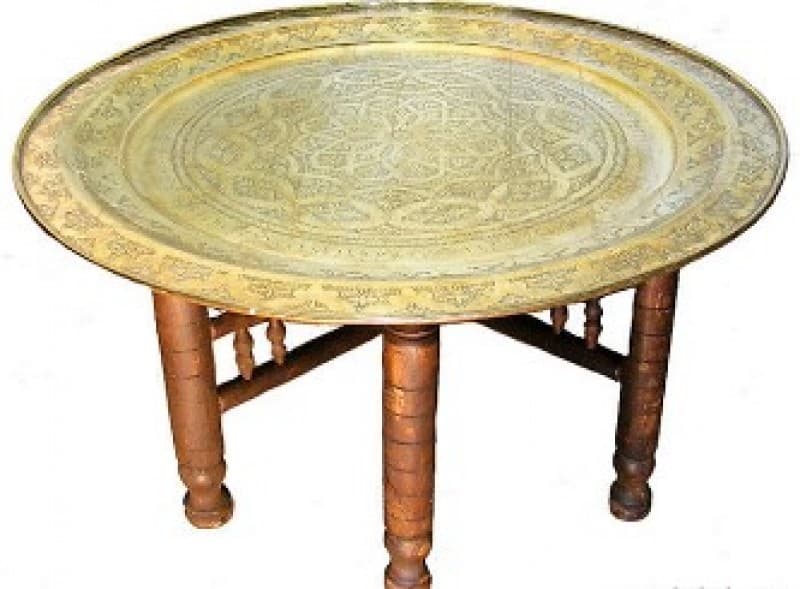 Orient- Berber- Shisha- Tische - Orientalische Holztische sowie mit Messingschalen