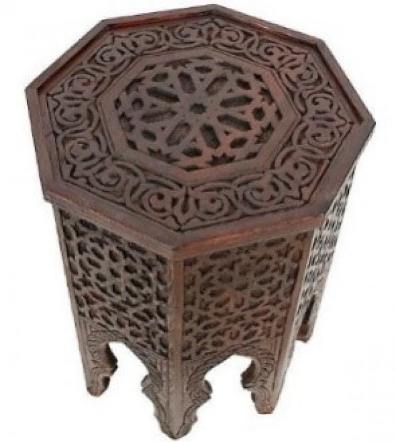 Orient- Berber- Shisha- Tische - Orientalische Holztische sowie mit Messingschalen – 2