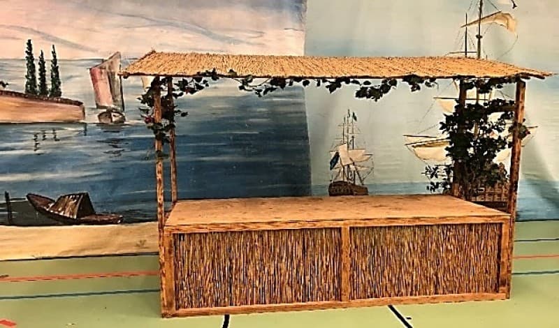 Bambus - Markt Buffetstand – 2