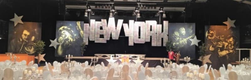 New York Kulisse - Cut Out - USA - Schriftzug