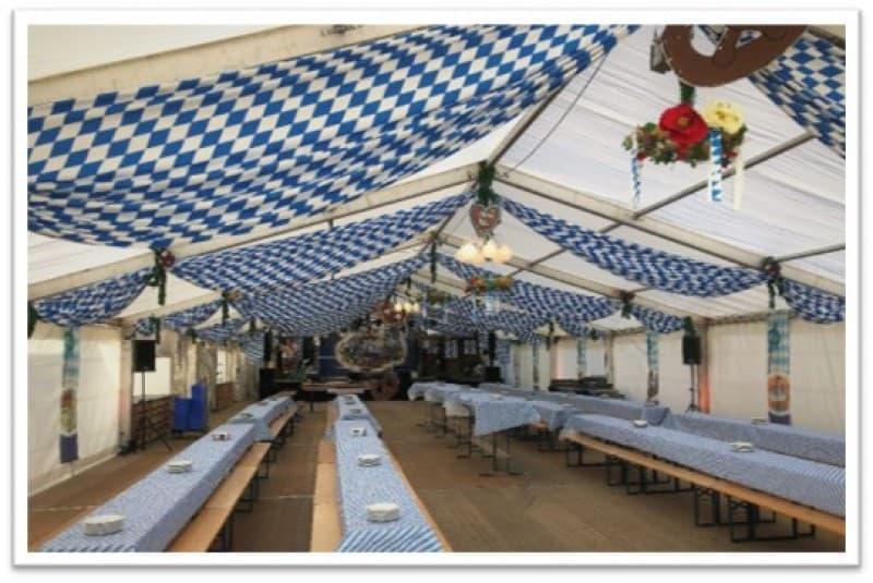 Oktoberfest Festzelt Dekoration