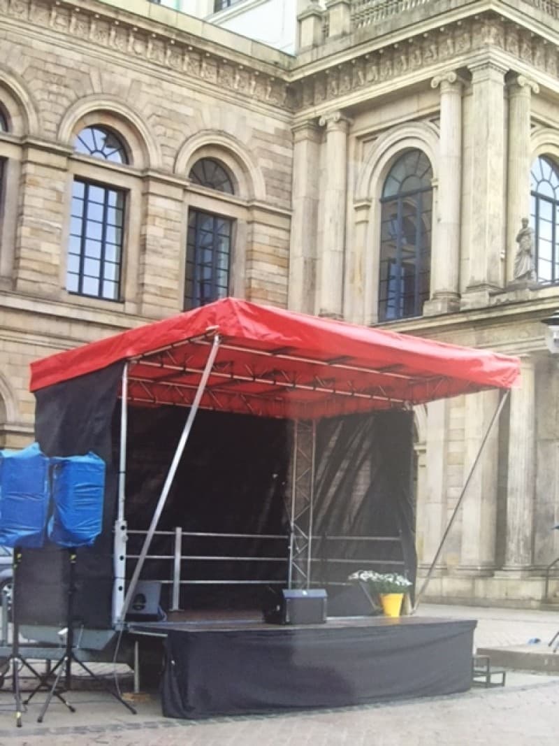 Mobile Bühne 14m² - Multistage für Stadtfest, Events, Festivals & Konzert (auch als FOH)