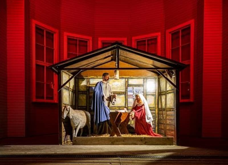 Weihnachts Krippe , Weihnachtsmarktdekoration , Weihnachtsdekoration , Weihnachten