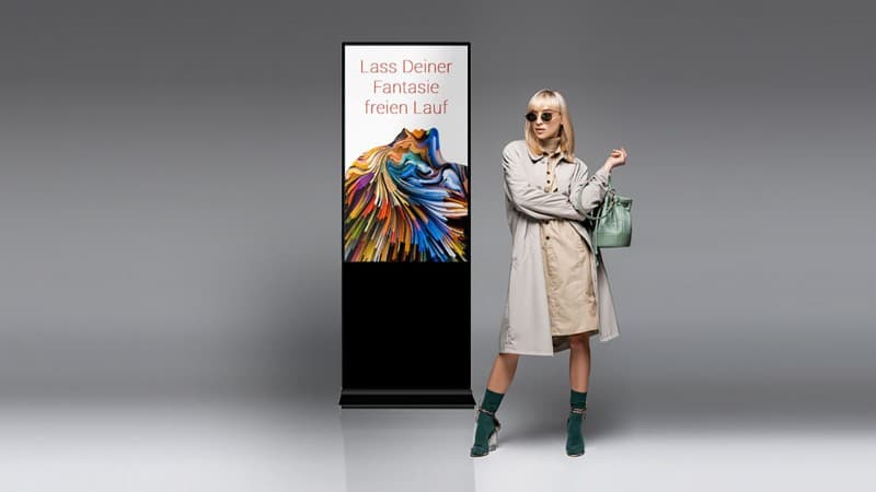 Original TOUCHwall 65"Zoll Blickmagnet wie "RIESIGE SMARTPHONES" Digital Signage TOUCHscreen