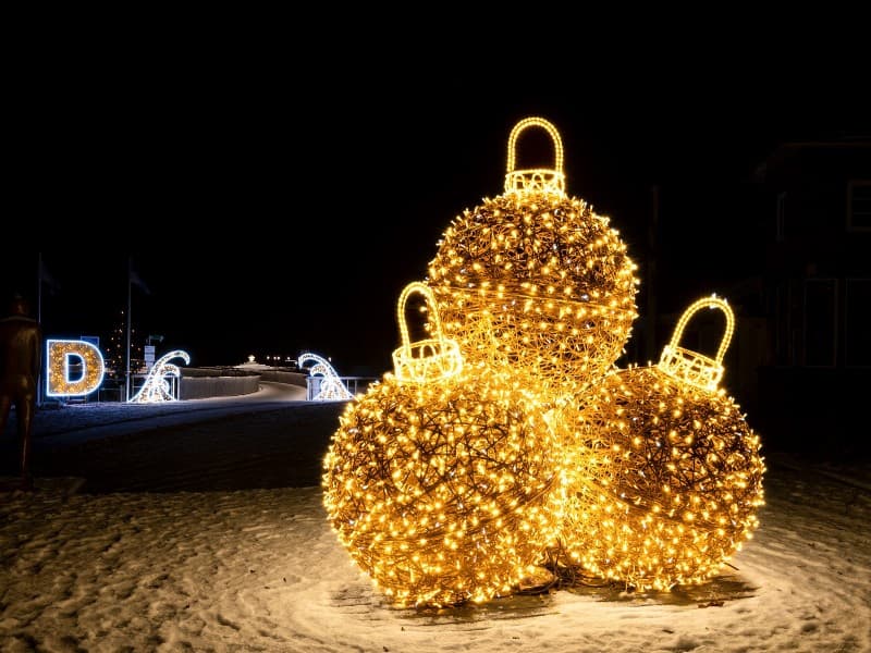 Weihnachtsbaumkugeln - Kugeln beleuchtet XXL