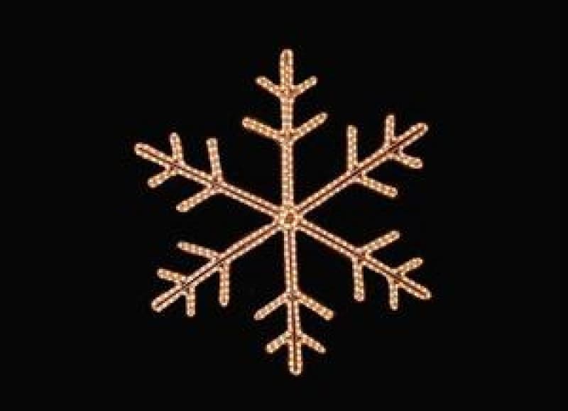 Leuchtende Eiskristalle - LED Schneeflocken - Licht Dekoration - beleuchtete Deko – 2