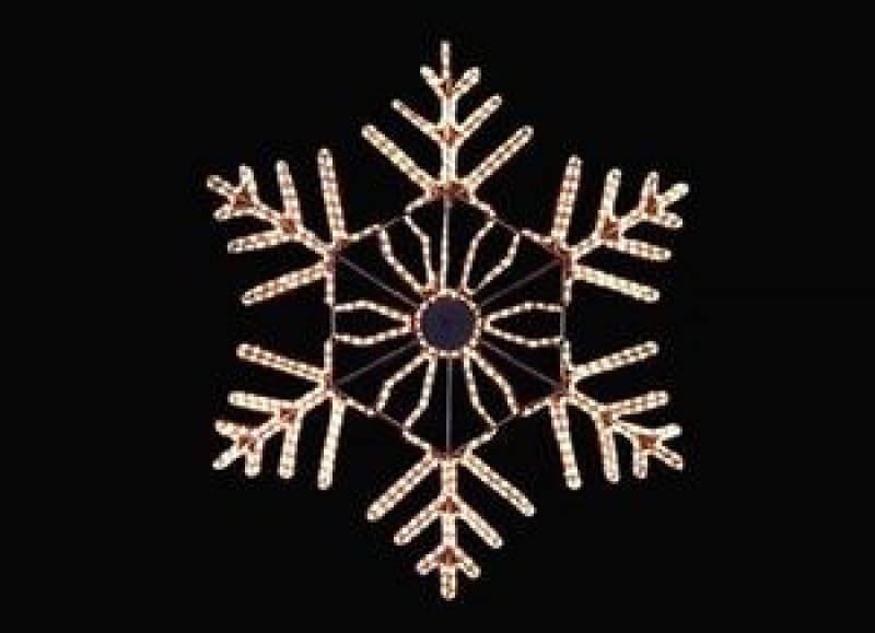 Leuchtende Eiskristalle - LED Schneeflocken - Licht Dekoration - beleuchtete Deko