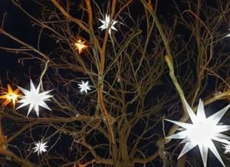 Leuchtende 3D Sterne - LED Sterne - Licht Dekoration - beleuchtete Deko Weihnachtsdekoration – 2