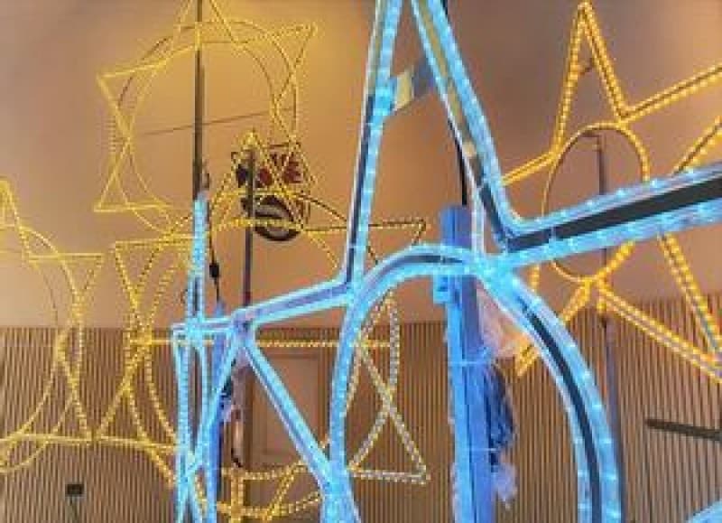 Leuchtende Sterne XXL - LED Sterne - Licht Dekoration - beleuchtete Deko Weihnachsdekoration – 3