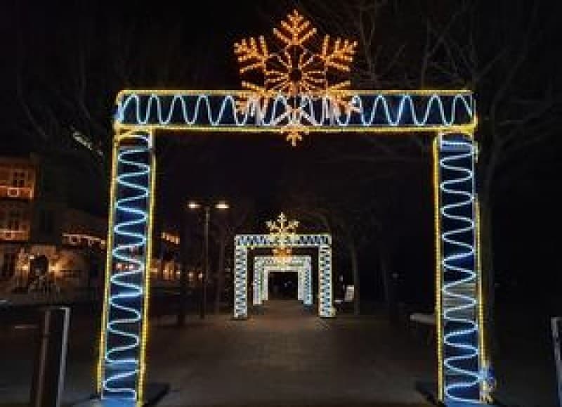 Weihnachts Tor - Eingangstor - Licht Tor - Weihnachtsmarkt Eingang Weihnachtsdekoration – 3