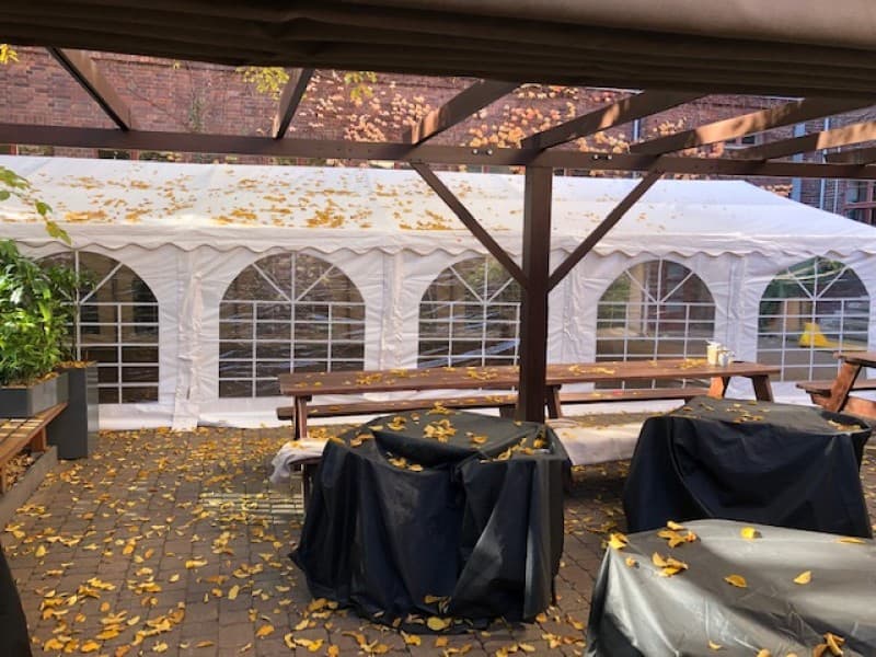 Faltzelt Pavillon Faltpavilion Partyzelt Festzelt weiß 3x6m, 5x10m, 6 x 12m – 3