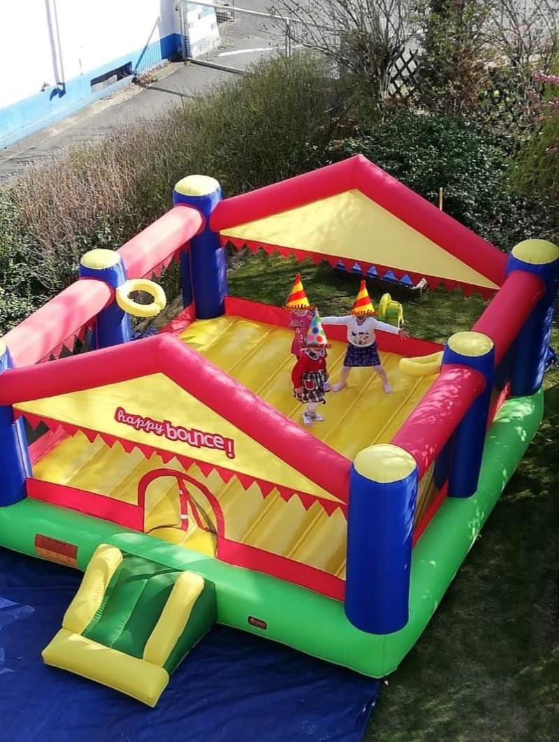 Hüpfburg | Springburg | Luftburg “Big House” | 4 x 5 m Hüpffläche| Nur für Privat – 4