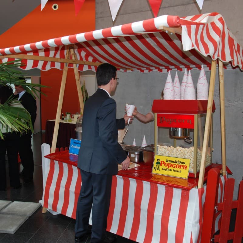 Öko Marktstand rot-weiß – 2