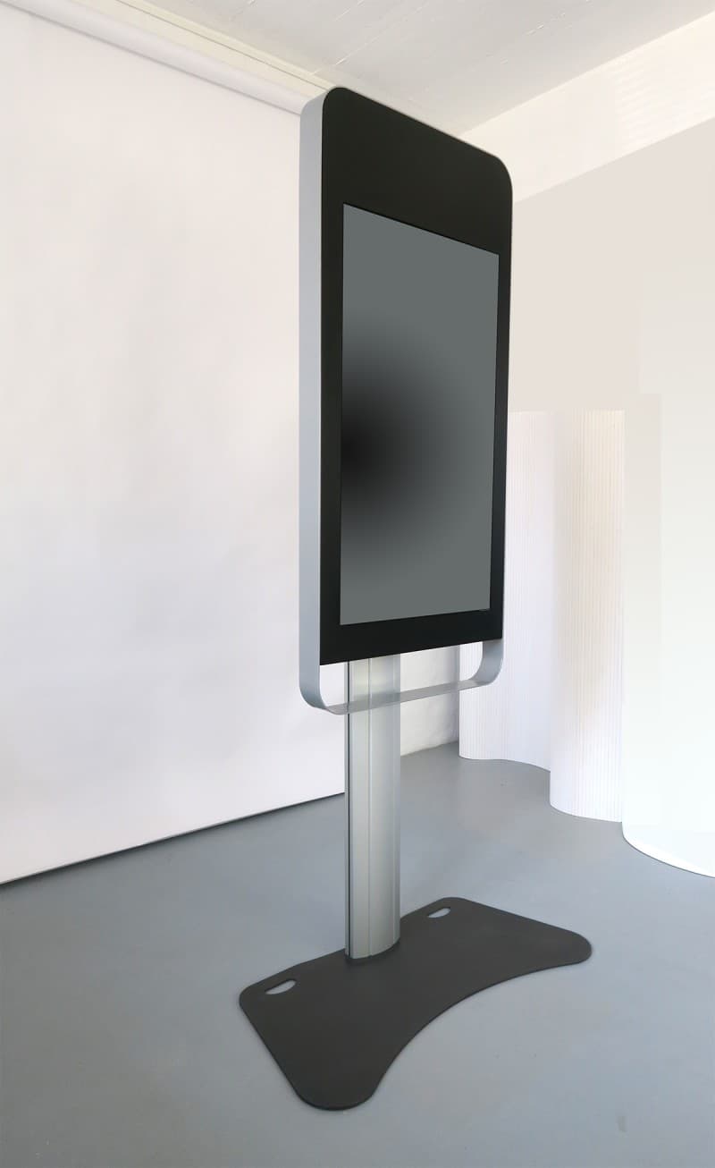 Monitorsäule 50" Touchscreen und Rotationskopf