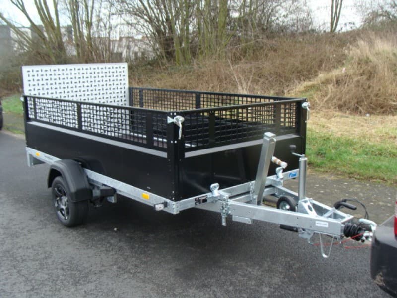Offener Kastenanhänger 1800 kg kippbar Laubgitter Auffahrrampe gebremst 100 km/h 3010 x 1530 x 660 – 2